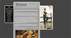 Desktop Screenshot of petrovballet.com